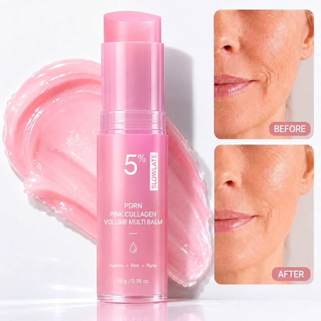 🔥LAST DAY 60% OFF Slowlate Korean Pink CollagenVolume Multi Balm